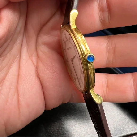 TIFFANY & CO 14K YELLOW GOLD CLASSIC ROUND WHITE DIAL QUARTZ WATCH - Picture 7 of 11